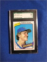 ROBIN YOUNT SGC 9 1980 TOPPS CARD