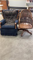 Comfy swivel rocker and desk chair