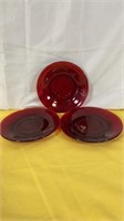 Vintage Ruby saucers