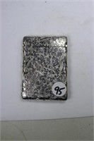 Stirling silver Card Case etched pattern