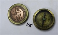 Compass-1930 penny compass
