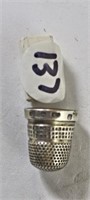 Stirling Silver Thimble Chester 1918