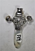 Stirling Silver Baby's Rattle