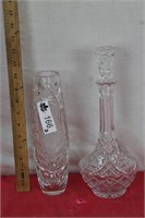Crystal Vase & Decanter