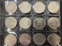 12 Various 20 cent peices 1995 - 2013