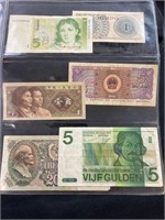 6 Various World Bank Notes