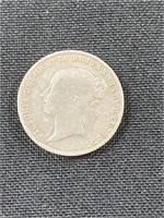 1858 Sixpence Queen Victoria Young head