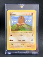 1999 Shadowless Diglett 47/102 Pokemon Card