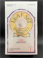 Factory Sealed 1992 Edition Leaf Set Baseball Card