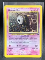 2001 Unown Holo 14/75 Pokemon Card
