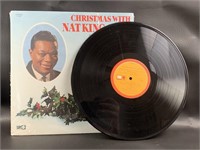 Vintage Christmas With Nat King Cole Record Album