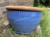 Blue Outdoor Plant Pot