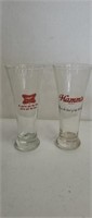 MISCELLANEOUS GLASSWARE - 2 pcs vintage porcelain,