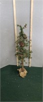 Decorative 48 inch tall faux pine tree decor