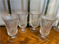 Tiara by Fostoria Footed Iced Tea Glasses