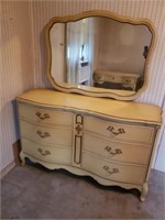 Antique 6 Drawer Dresser w/ Mirror