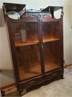 Antique Doll Display Cabinet
