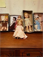 6 +/- Madame Alexander Porcelain Dolls
