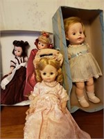 6 +/- Madame Alexander Porcelain Dolls