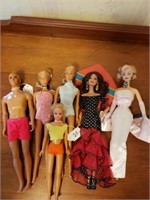 6 +/- Barbie & Ken Dolls