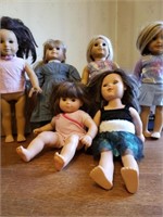 6 +/- American Girl Dolls