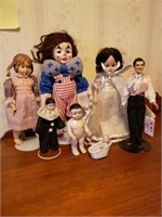 Assorted Dolls & "Gone with the Wind" Doll