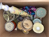 Box of Candles & Candle Stands