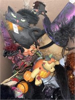 Box of Misc. Halloween Items & Decor