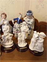 10 +/- Glass & Porcelain Collectible Figurines