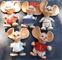 5+/- Stuffed Mice Dolls