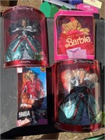 4+/- Collectible Barbie Dolls New in Box