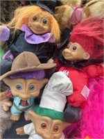 15+/- Troll Dolls & Other Stuffed Animals