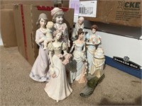 7+/- Porcelain Figurines