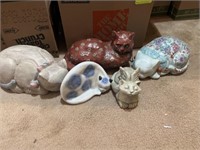 5+/- Decorative Cat Figurines