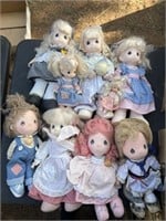8+\- Precious Moments Dolls