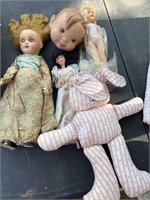 Vintage Dolls & Porcelain Doll Parts