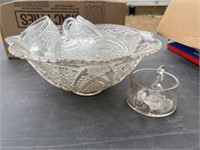 25+/- Glassware, Tea Cups & native pottery