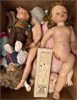 10 +/- Vintage Dolls & Doll Parts