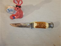 Vintage Solingen Germany Stag Knife