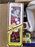 Paper Dolls, Porcelain Clown Doll, TY Beanie