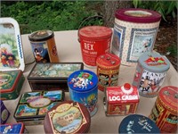 27+/-  Collectible Tin Cans, NASCAR, Holiday