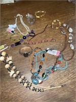 25+/- Pieces Jewelry, Pendants, Bracelets,