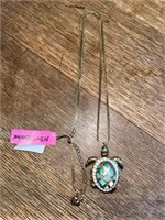 1 Box Of Jewelry, 2 +/- Necklaces “Lori Bonn”,