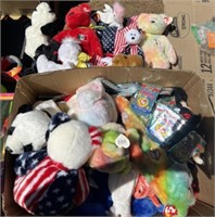 30+\- Ty Beanie Babies & Collectors Cards