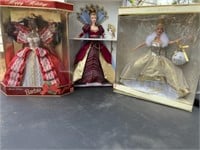 3+\- Holiday Barbie Dolls