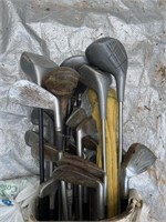 Mickey Wright Golf Clubs, 3 Golf Bags, & 15+/-