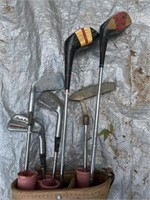 Mickey Wright Golf Clubs, 3 Golf Bags, & 15+/-