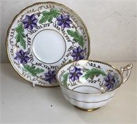 ROYAL CHELSEA TEACUP & SAUCER