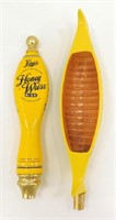 Pair of Leinie's Honey Weiss Beer Tap Handles - 1
