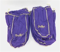 Group of 10 Large Crown Royal Purple Bags